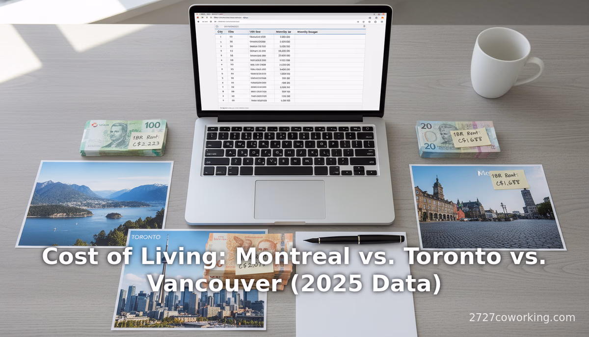 Cost of Living: Montreal vs. Toronto vs. Vancouver (2025 Data)
