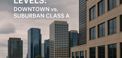 Canadian Office Rent Levels: Downtown vs. Suburban Class A